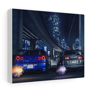 GT-R R34 & Supra Canvas